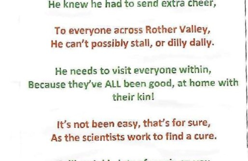 Special mention for poem by Finlay Edwards, age 7, Swallownest