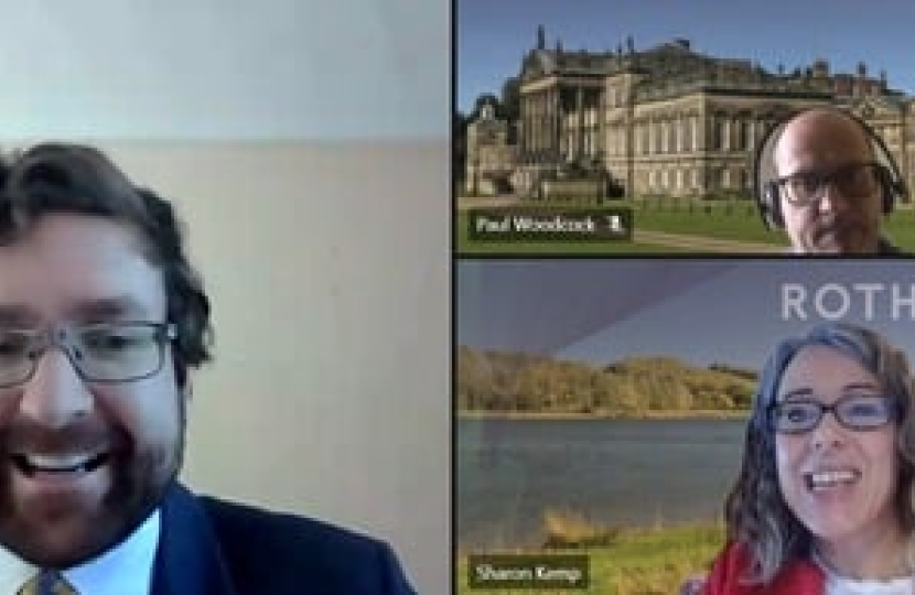 Alexander Stafford MP chats to RMBC CEO Sharon Kemp about Levelling Up Fund