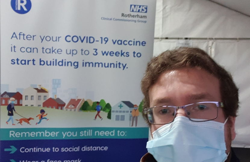 Alexander at a COVID testing centre