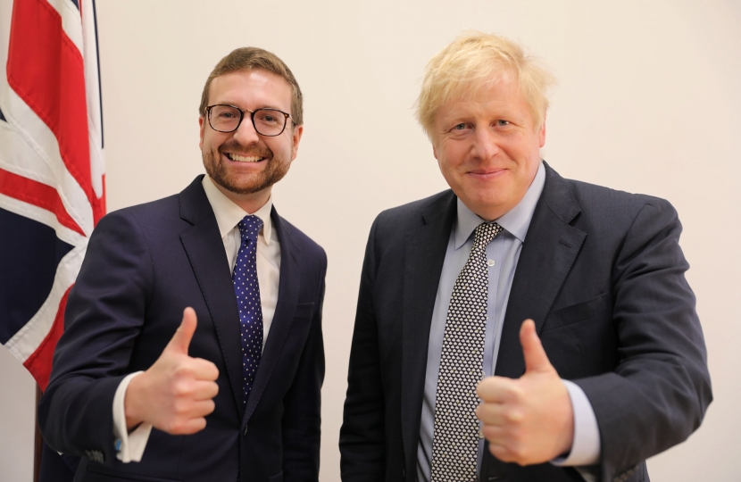 Alexander Stafford MP with Prime Minister Boris Johnson