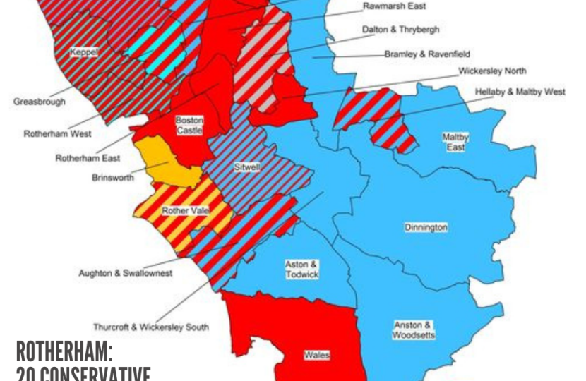 Local election results map
