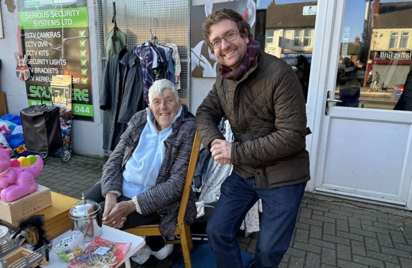 Alexander with Sandra Blockley MBE