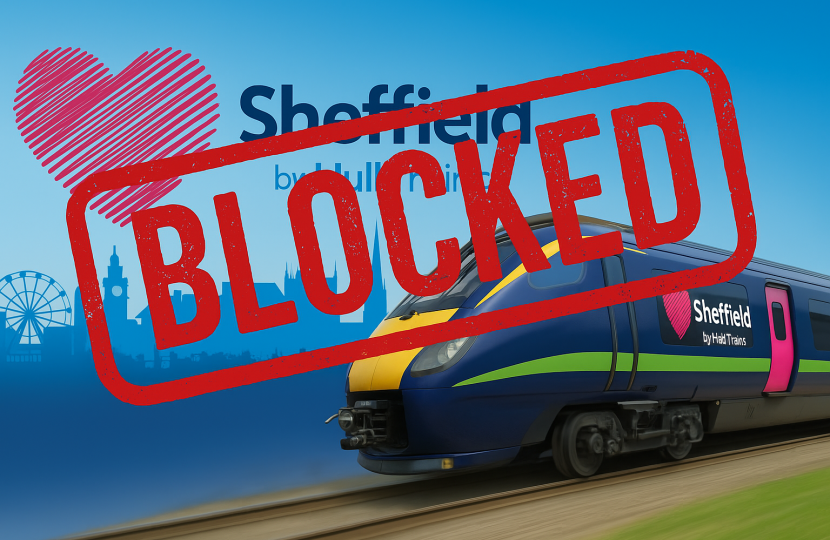 Direct train service blocked 