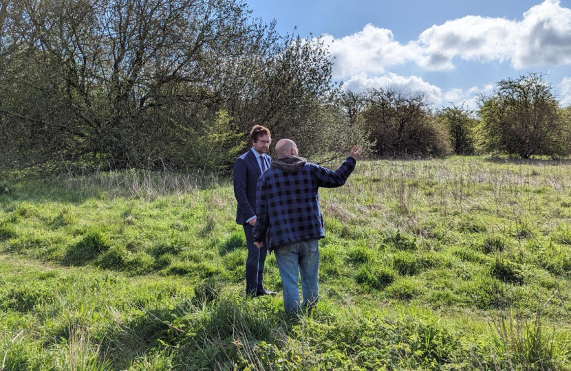 Fields next to Cumwell Lane