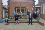 Alexander Stafford MP and volunteers at Maltby foodbank