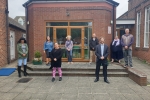 Alexander Stafford MP and volunteers at Maltby foodbank