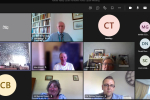 Screen grab of virtual meeting hosted by Alexander Stafford MP