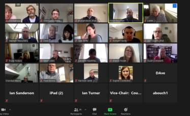 Alexander chaired a Zoom meeting on issues in Brookhouse