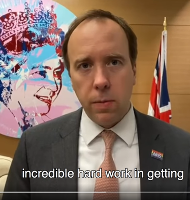 Personal message from Health Secretary Matt Hancock