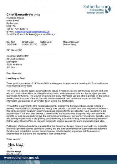 RMBC letter
