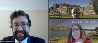 Alexander Stafford MP chats to RMBC CEO Sharon Kemp about Levelling Up Fund