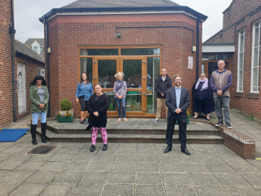 Alexander Stafford MP and volunteers at Maltby foodbank