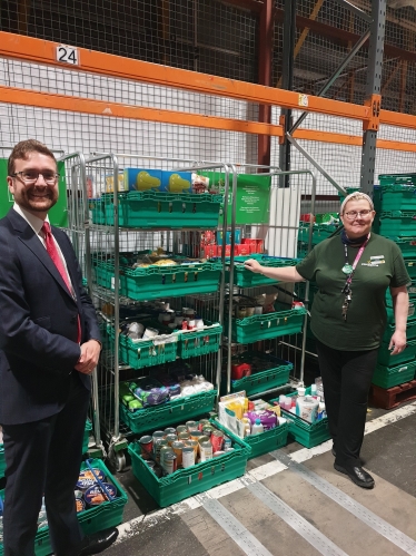 Alexander Stafford MP visits Morrisons Maltby