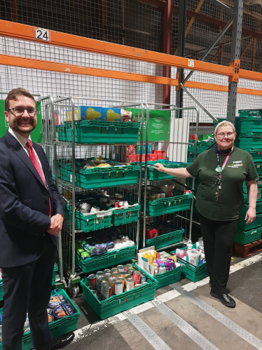 Alexander Stafford MP visits Morrisons Maltby