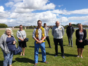 Alexander Stafford MP meets Dinnington Town FC
