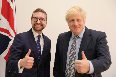 Alexander Stafford MP with Prime Minister Boris Johnson