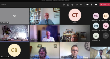 Screen grab of virtual meeting hosted by Alexander Stafford MP