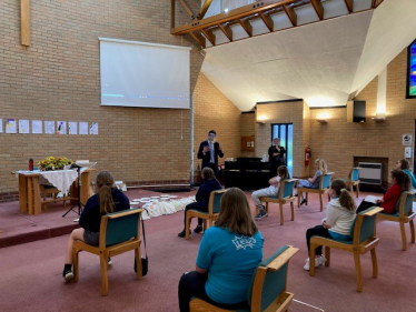 Alexander Stafford MP speak to Aston Girls Brigade