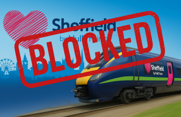 Direct train service blocked 